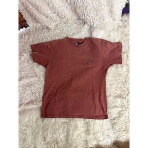 Vintage No Fear Brown T-Shirt Large Embroidered Logo 90’s Skate Streetwear